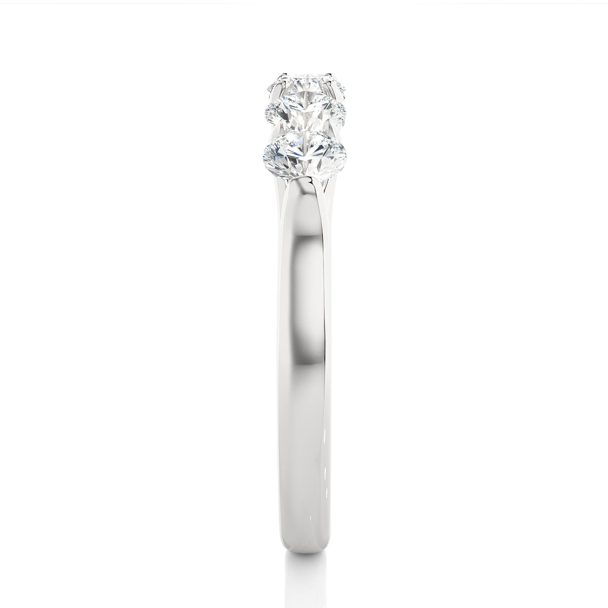 1.03 Carat H Color VS1 Clarity Diamond Studded Natural Diamond Ring.